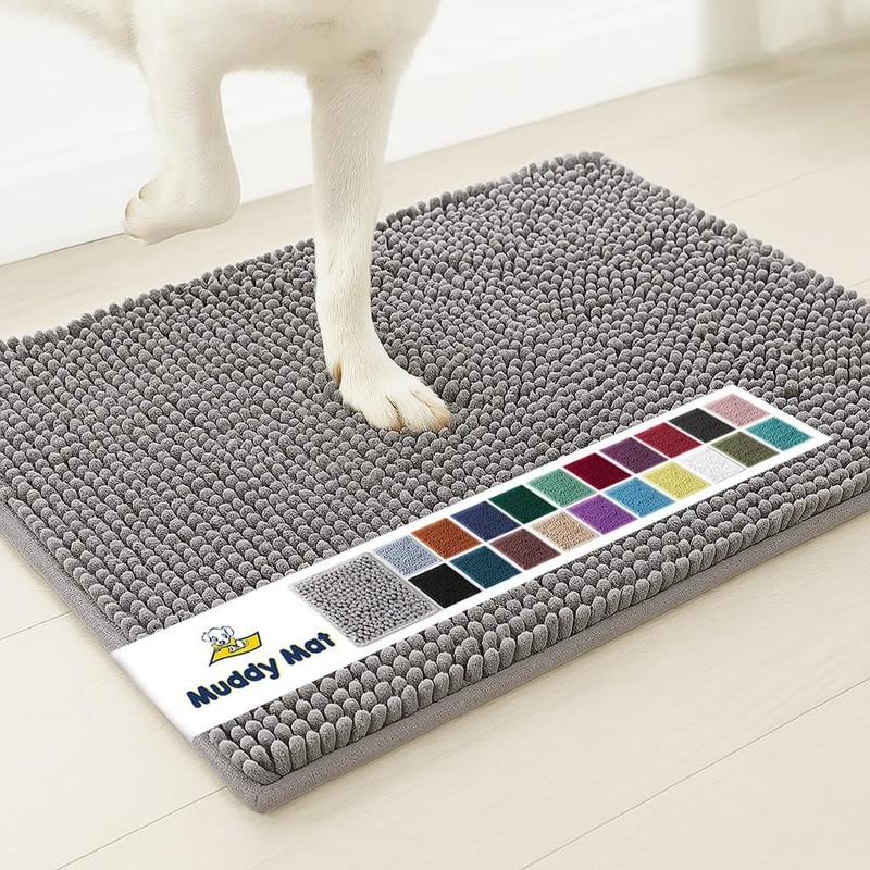 ® | Super Absorbent Door Mat Indoor, Microfiber Quick Dry Chenille Entryway Rug,