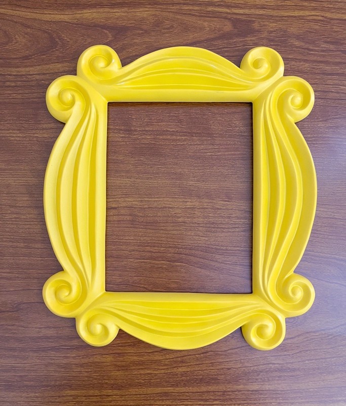 FRIENDS TV Door Frame Wall Decor Monica’s Apartment Yellow Gold 12” x 10” Wooden