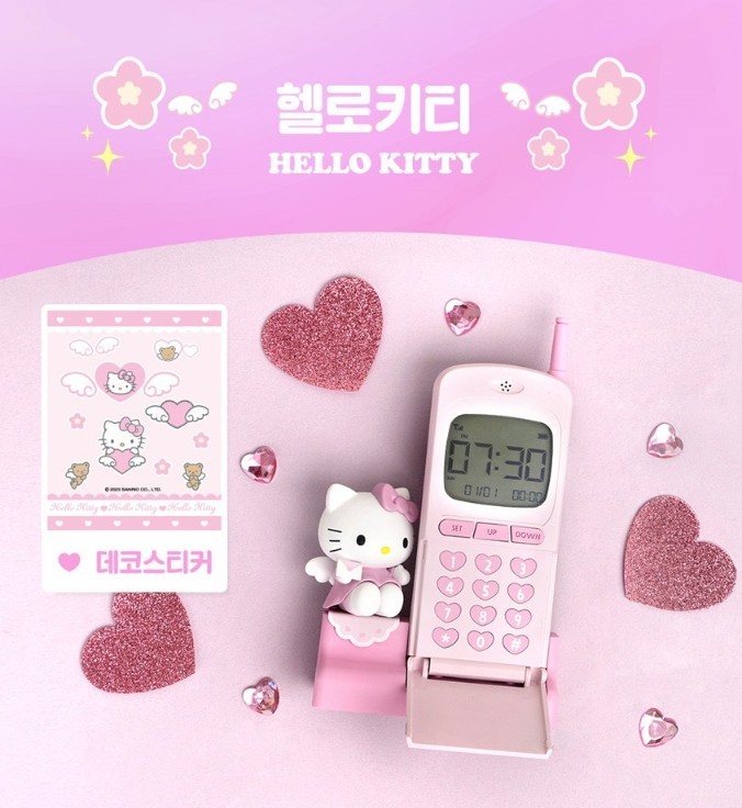 ROYCHE x Sanrio Retro Mobile Phone LED Digital Alarm Clock/Y2K/Kids/Character