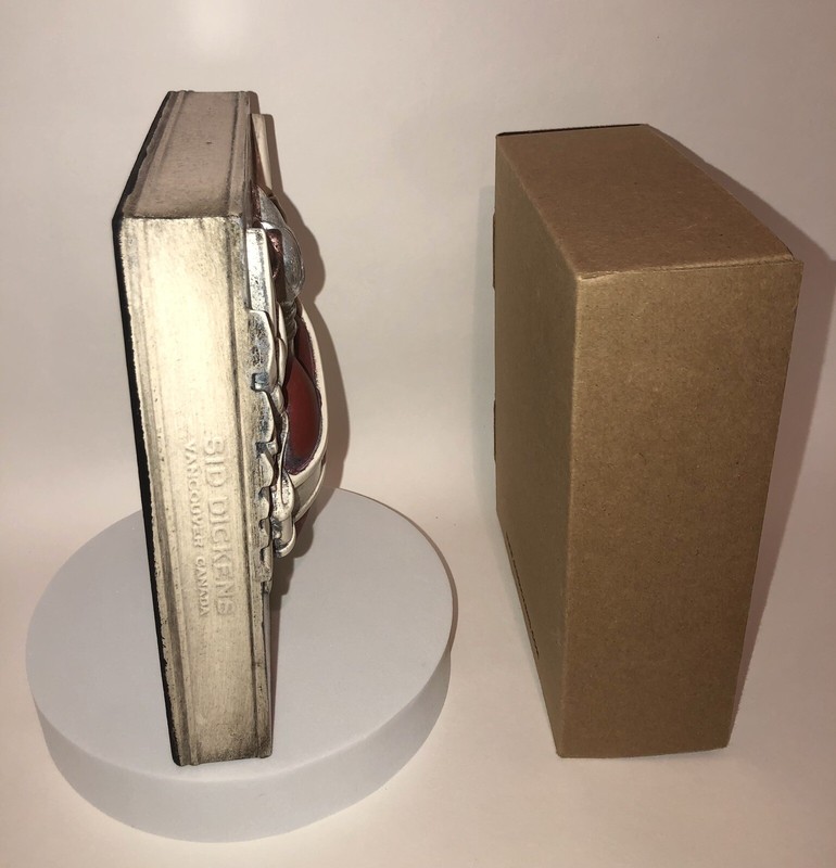 ❤️ Sid Dickens SP-06 DAD Heart Silver Flame Memory Block Tile RETIRED RARE gallery