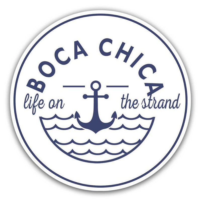 Gift Sticker : Boca Chica Life on the Strand Beach Travel Dominican Republic