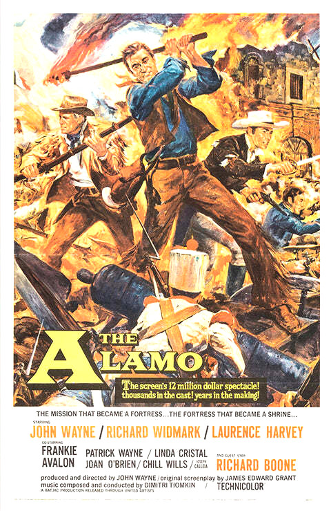 John Wayne The Alamo Movie Poster Print 17 X 12 Reproduction