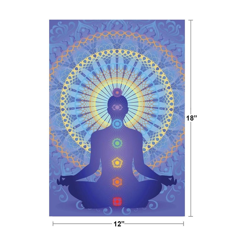 Chakra Mandala Root Muladhara Symbols Spiritual Hinduism Buddha Poster 12x18 gallery