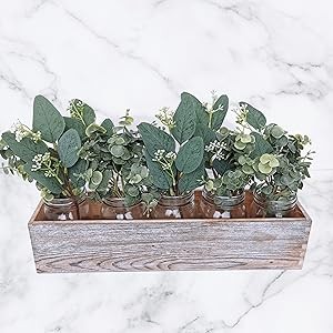 Mixed Eucalyptus Leaves Stems Bulk Artificial Eucalyptus Leaves Sprays gallery