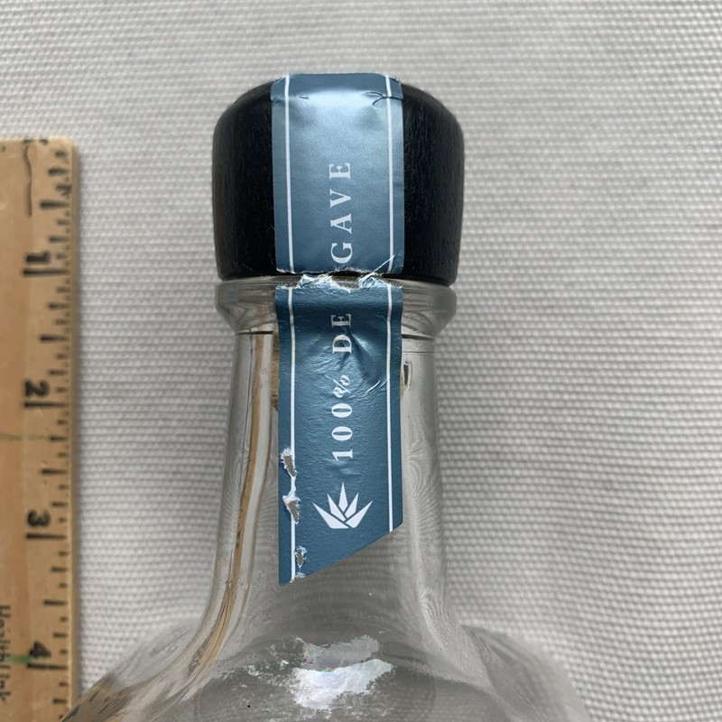 EMPTY Lunazul Tequila Blanco 100% Agave 750ML Glass Bottle w/ Stopper Bar Decor gallery