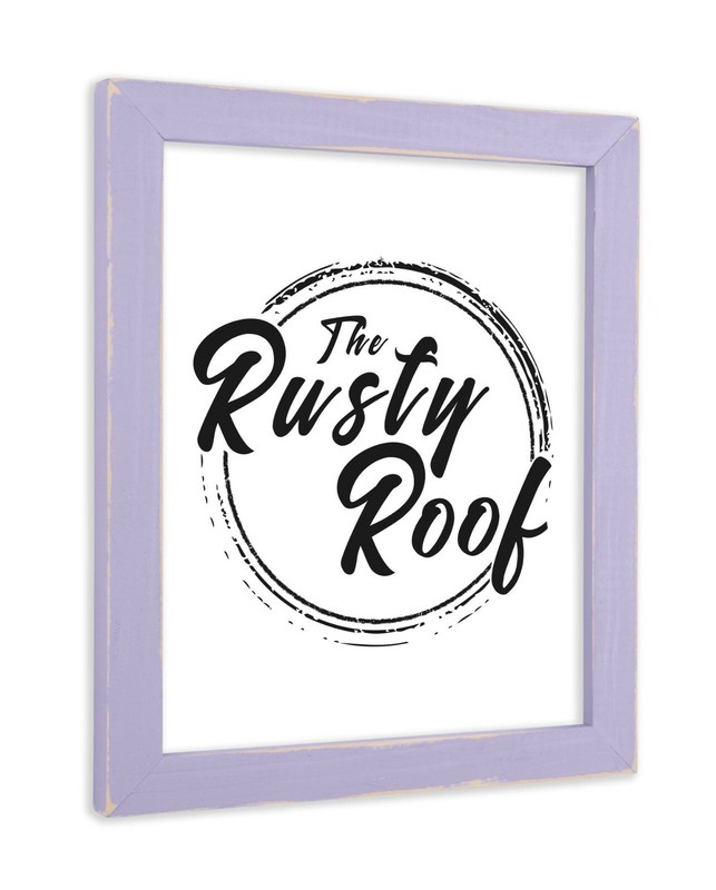 Distressed Emily – French Lilac Picture Frame – Solid Wood