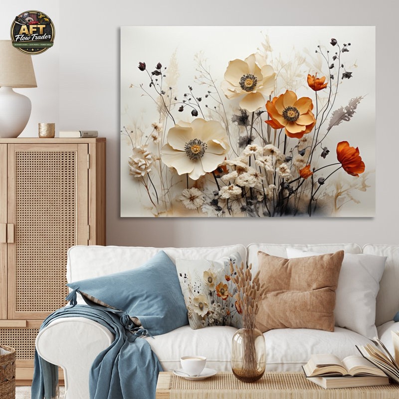 Winston Porter Bohemian Earthly Floral Collage II Wall Art