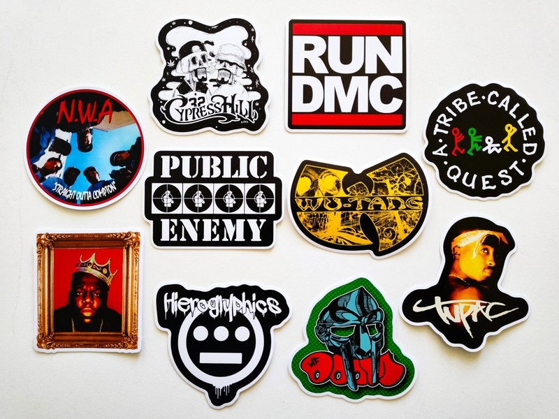 Classic Hip-Hop Sticker Lot (10 Stickers) SET 1 rap graffiti old school gangsta