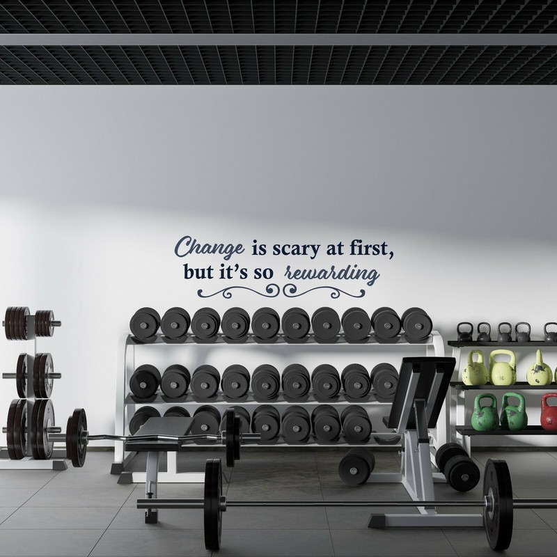 Home Living Room Motivational Fitness Workout Quotes Design Wall Art Decal 6x20 gallery