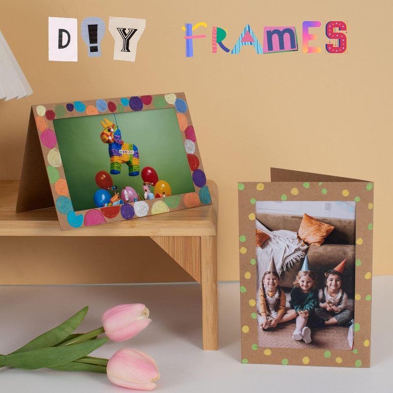50 Count Photo Frame Cards with Envelopes 4x6 Paper Picture Frame Notecards Phot gallery