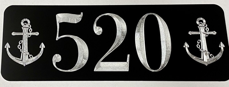 Personalized Anchor Custom Beach Lake House Number Street Address Sign 14x5 Gift gallery