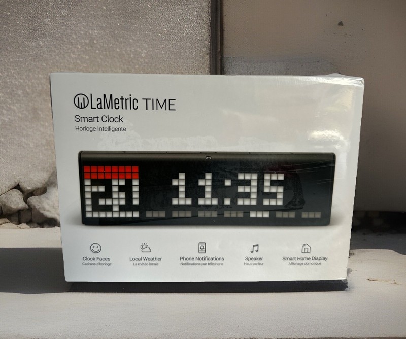 LaMetric TIME Smart Clock Horloge Intelligente for Smart Home LM37X8 -New SEALED