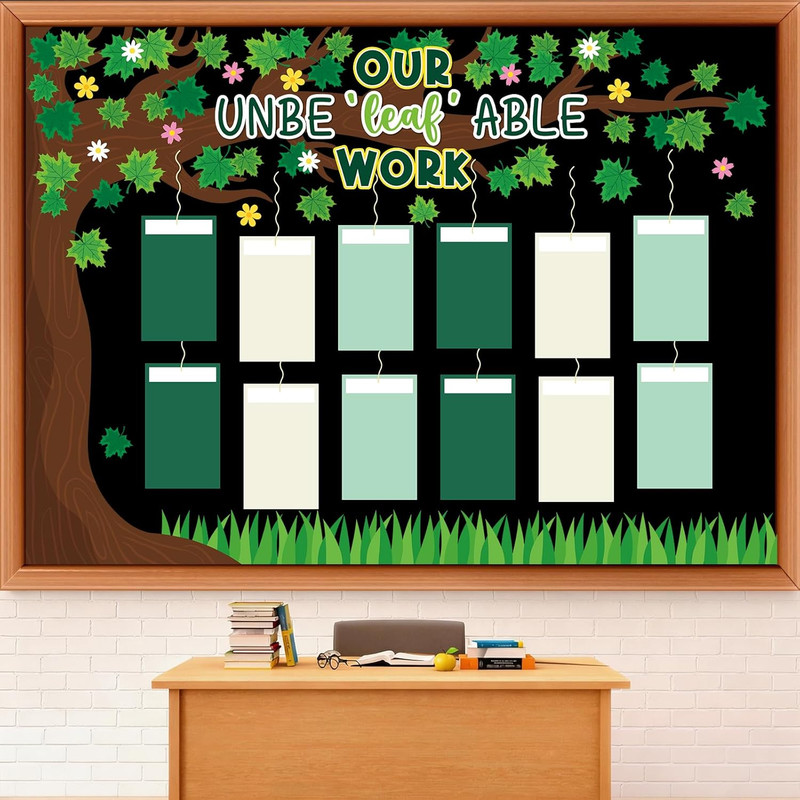 Student Work Display Bulletin Board Summer Tree Bulletin Board Decoration Unbele