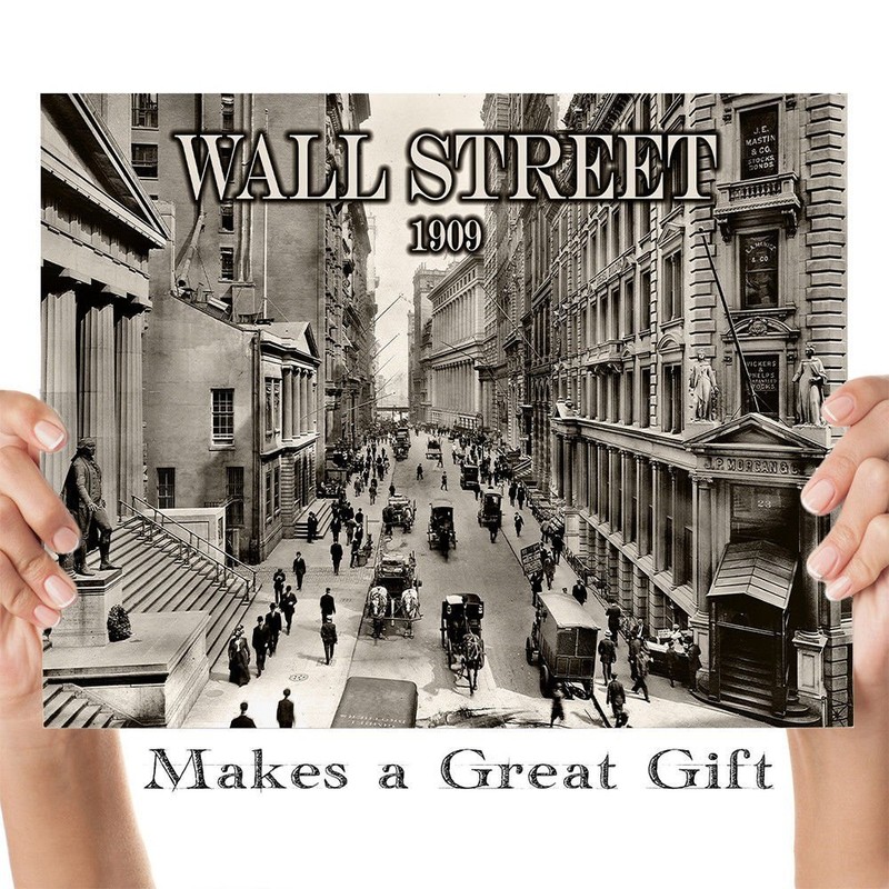 Wall Street 1909-11x14 Unframed Art Print - Great Gift for Financial Planners gallery