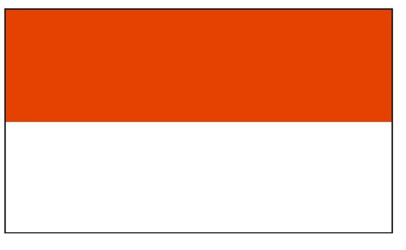 Monaco International Flag Sticker Decal F315