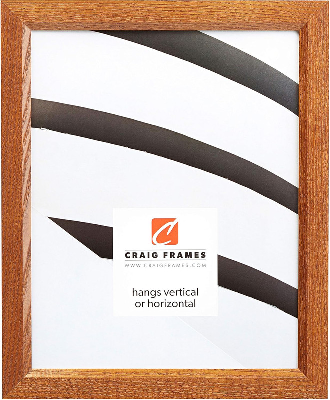 Real Wood Grain 8×33-Inch Picture Frame in Rich Brown – Stylish & Durable