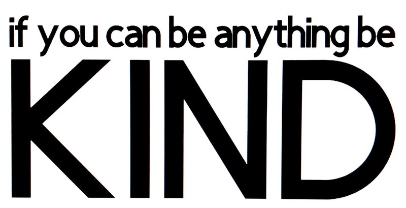 Custom Vinyl Car Decal If You Can Be Anything Be KIND Inspire Love
