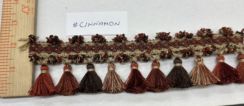 CLEARANCE – Key Tassel Fringe Trim 2” for Drapery Curtains Upholstery Pillows