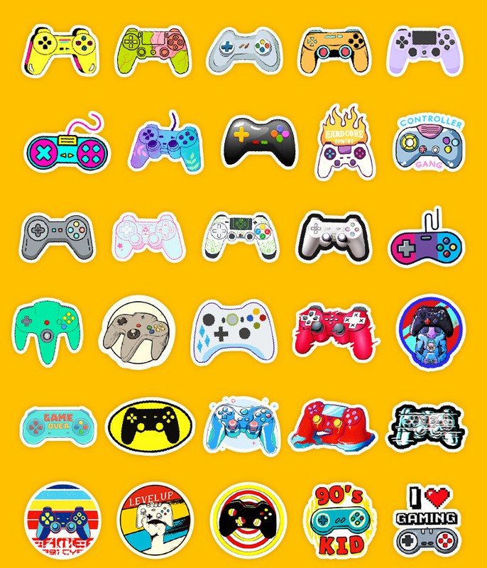 50Pcs Stickers Nintendo Xbox PS5 Video Game Controllers Luggage Laptop Car Vinyl gallery