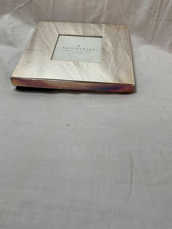 Pottery Barn Classic Silver Frame Silver 5 1/2 in Fits a 2 1/2 Picture gallery