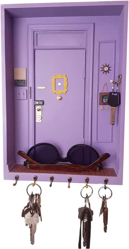 Key Holder，Friends TV Show Merchandise Cute Key Holder for Wall, Entryway, Bathr