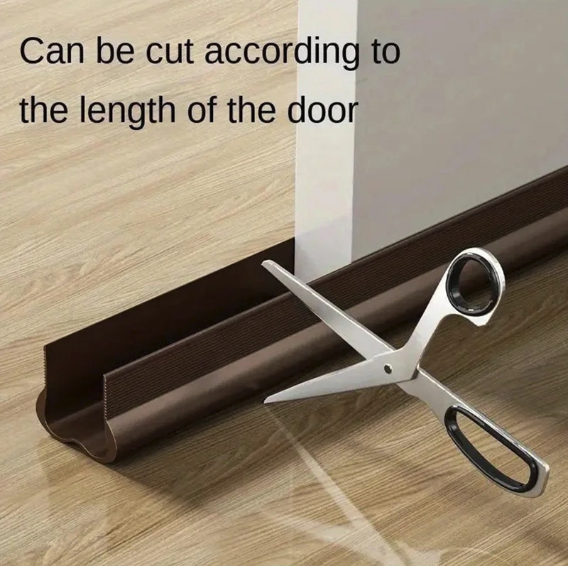 1pc Flexible Door Bottom Seal Strip Draft Stopper Weatherproof Door Sweep - NEW gallery