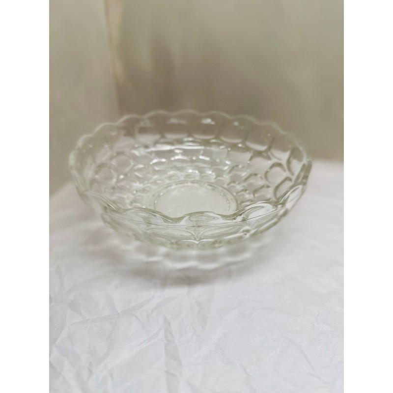 Federal Glass Yorktown Thumbprint Serving Bowl 9.5×3