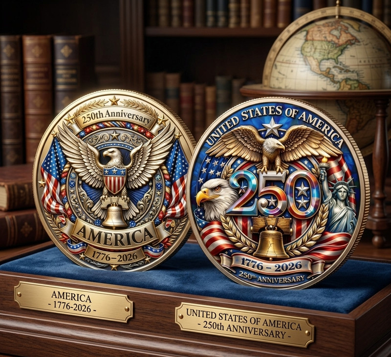 250th Anniversary America 1776 2026 Commemorative Coin