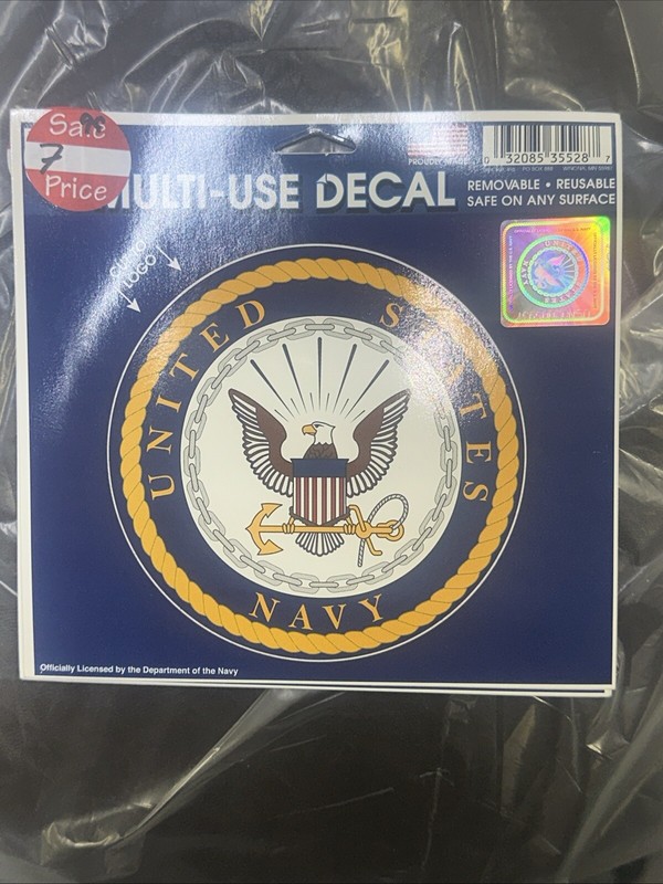 United States Navy Multi Use Decal 4.5" x 6" Safe On ANY Surface! FREE SHIPPING gallery