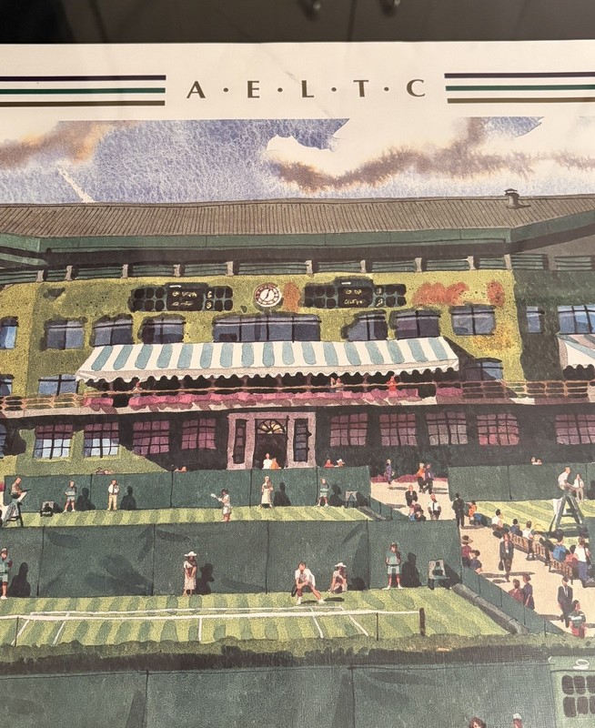 VINTAGE Wimbledon 2002 Centre Court Tennis Poster Wall Art Print Poster ONLY gallery