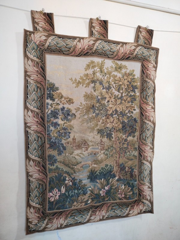 vintage french tapestries wall hanging tapestry home decor Aubusson style St012