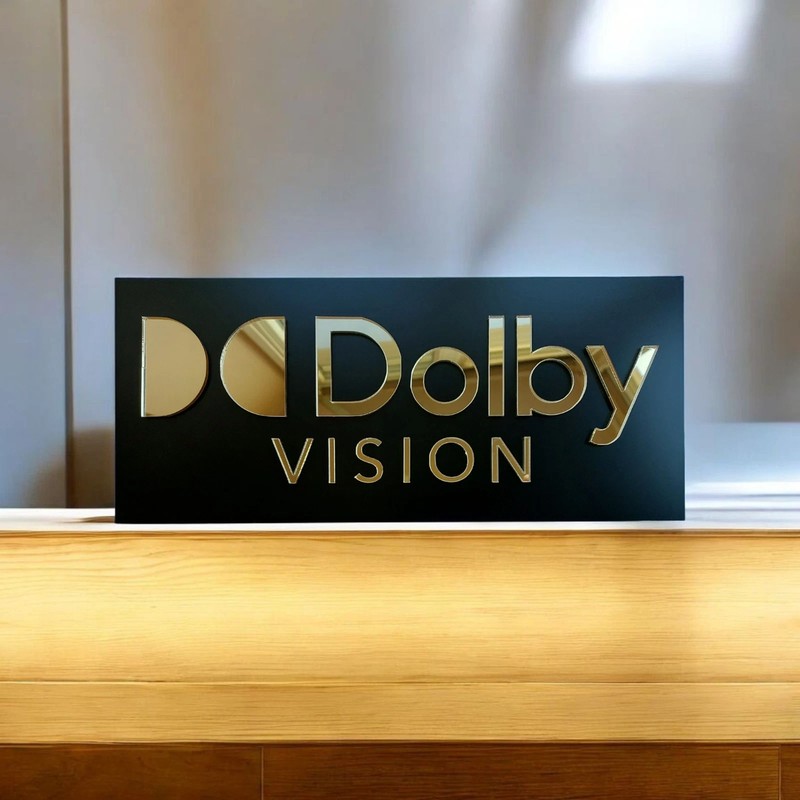Dolby Atmos Vision DTS X 4K Ultra HD Signs Plaques Movie Media Cinema Room Decor gallery