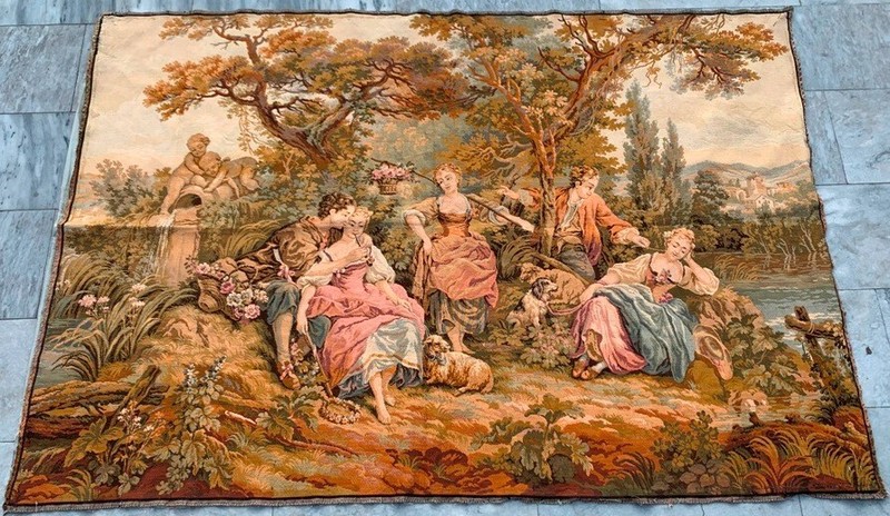 Vintage French Room Décor Tapestry Medieval Decorative Wall Hanging 195x135cm