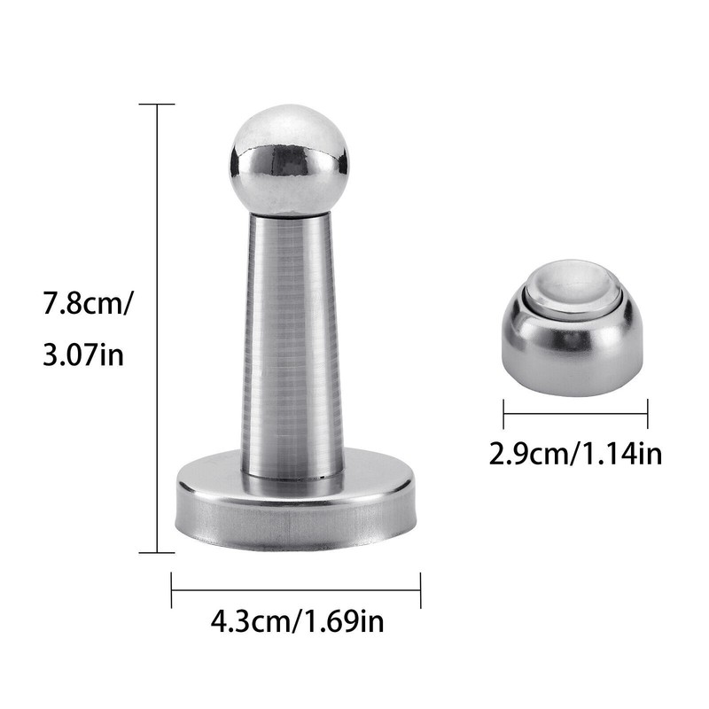 Magnetic Door Stop Holder Home Safety Stopper Guard Office Fitting Screws Catch gallery