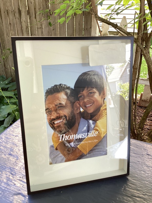 Thomasville Black Rectangular Picture Frame 6in x 8in Matted To 4in x6 in Photo gallery