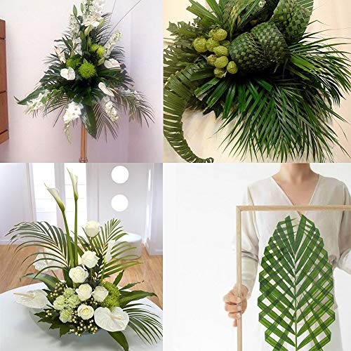 8 Pcs Artificial Areca Palm Leaves Stems Greenery Tropical Palm Tree Leaves Plan gallery