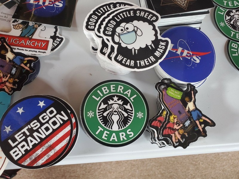Alex Jones inspired STICKERS 9 Pack LOT September 11th INFO WARS Jason Bermas 😀 gallery