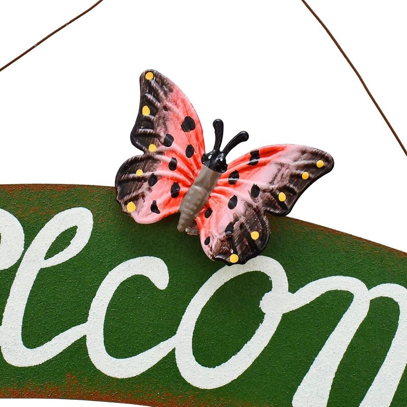 Decorative Sunflower Welcome Sign - Easy to Hang Metal Plaque for Entryways gallery
