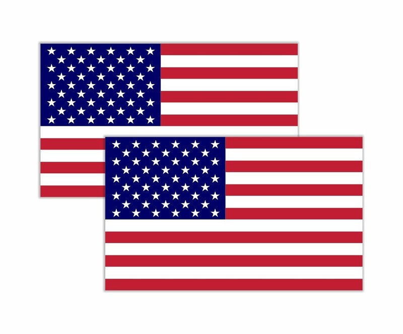 American Flag USA Sticker Vinyl Sticker Different Sizes Window, Helmet, Laptop