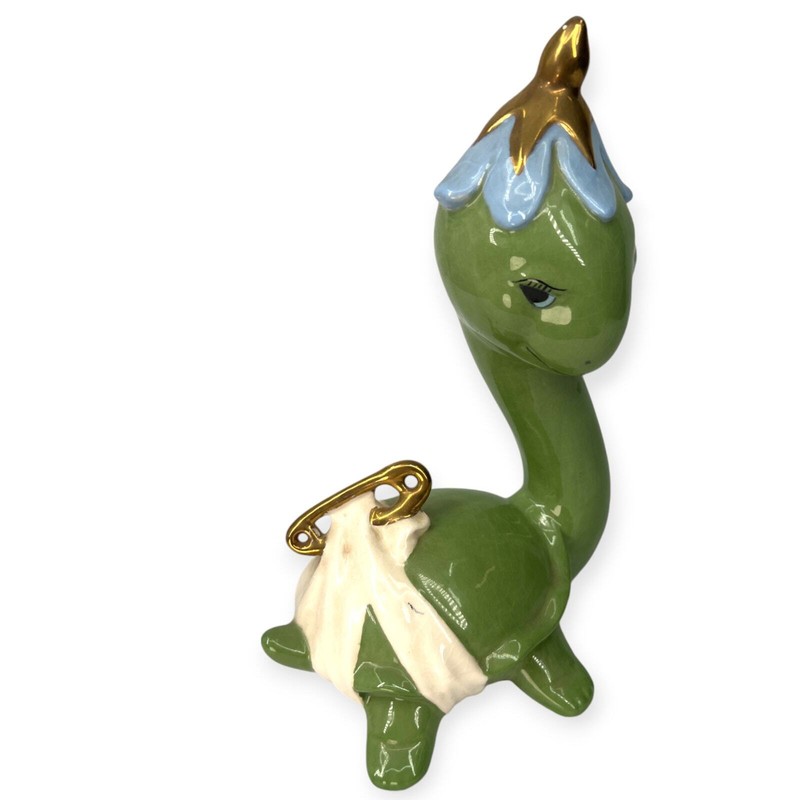 VINTAGE Baby Turtle Ceramic Conversation Piece Nursery Whimsical Decor Figurine gallery