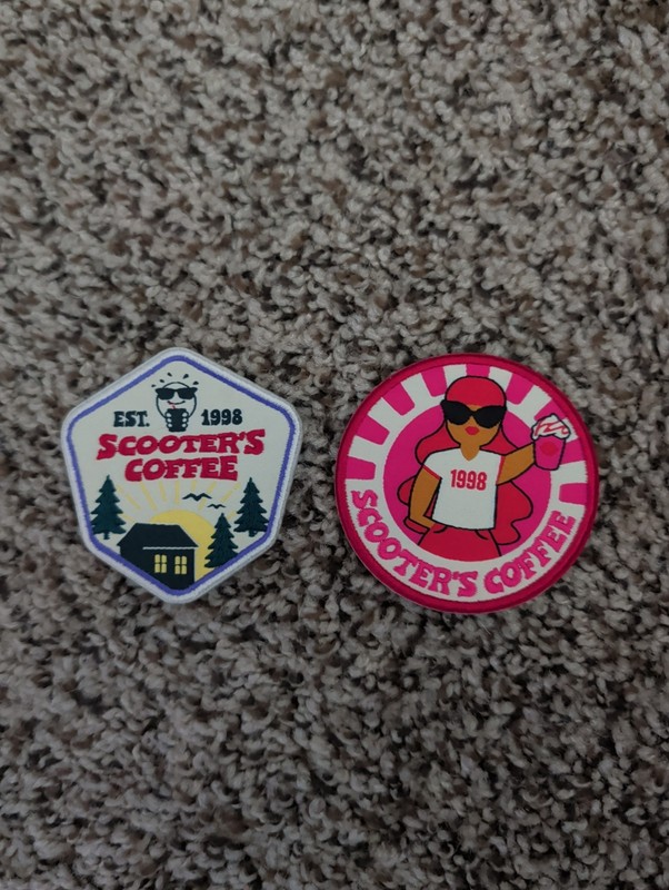 Scooters coffee sticky back Patch May 6th & 13th 2026