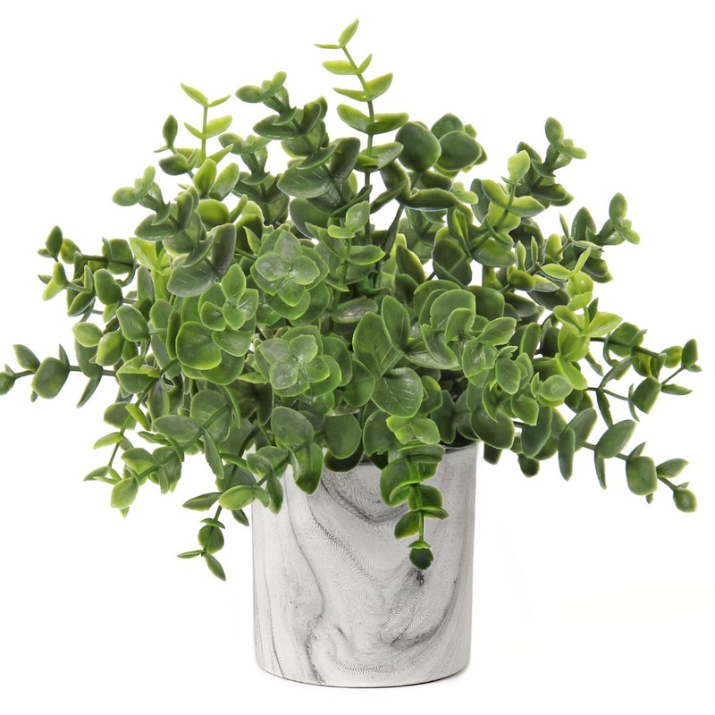Faux Plants Indoor Artificial Mini Potted Plants Plastic Green Plant Small Fa