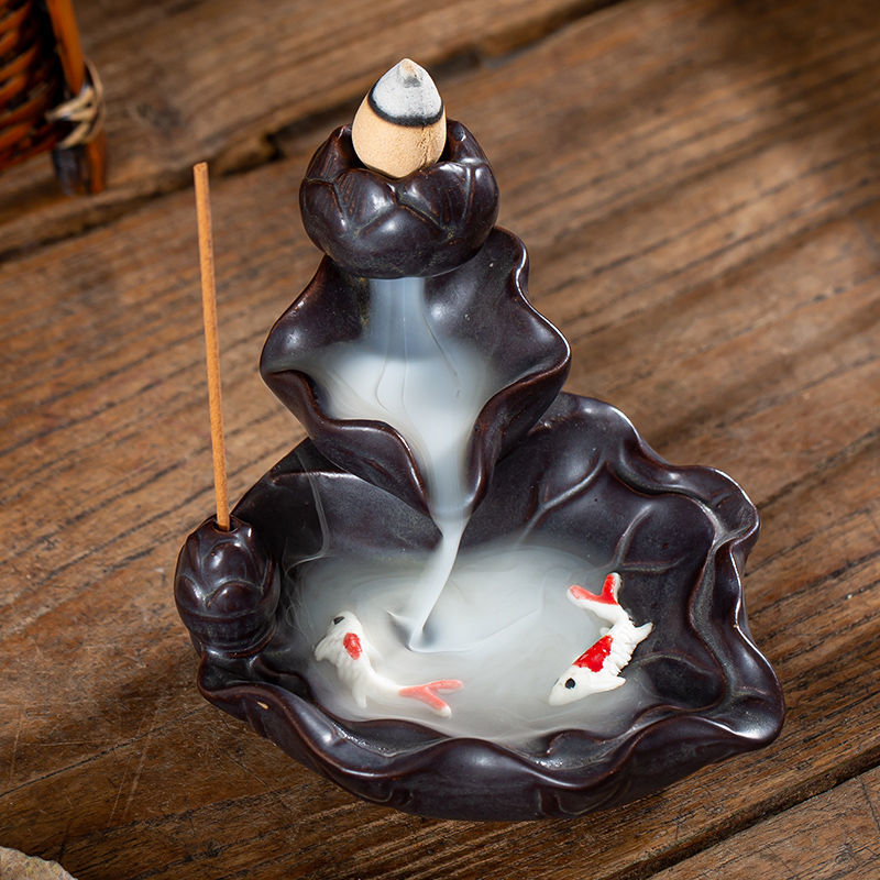 Reverse Flow Incense Tower Incense Burner Creative Decoration Aromatherapy