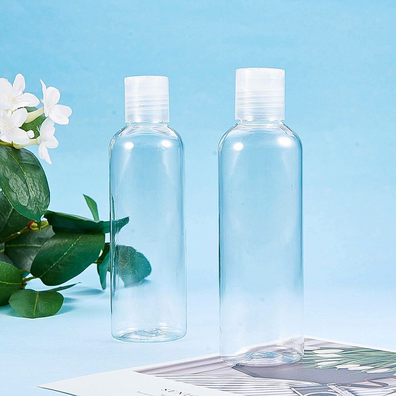 1Set 8Pcs 200ml(6.7 OZ) Empty PET Plastic Portable travel Bottle with disc cap gallery