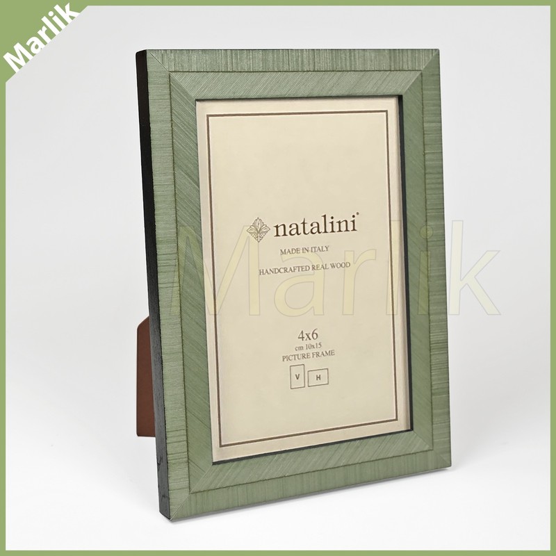 Natalini Handmade ITALIAN Picture Frame 4×6″ (10×15 cm), Light Green, NEW