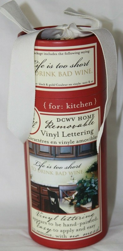 DCWV Home Removable Vinyl Lettering “Life is too short….” 20.22″x4.74″