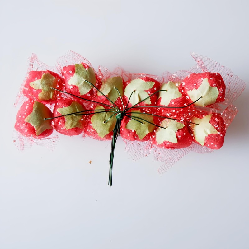 Mini Foam Roses Artificial Flowers Bulk 144 PCS Red Small Head Craft Decor gallery