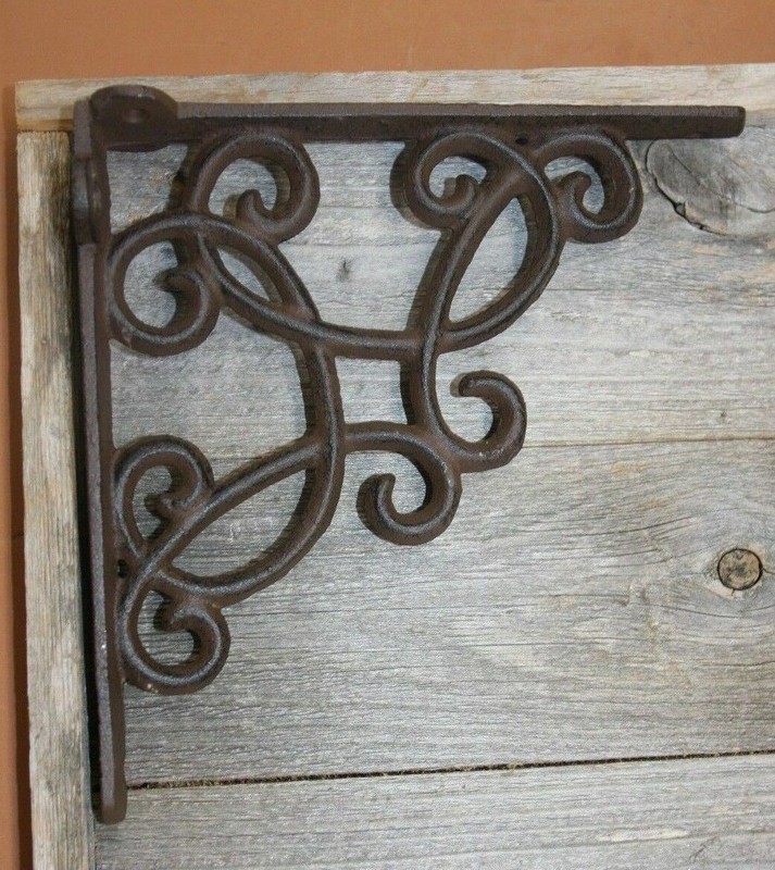 French Country Design Shelf Brackets Corbels Cast Iron 7 1/2" B-67 gallery