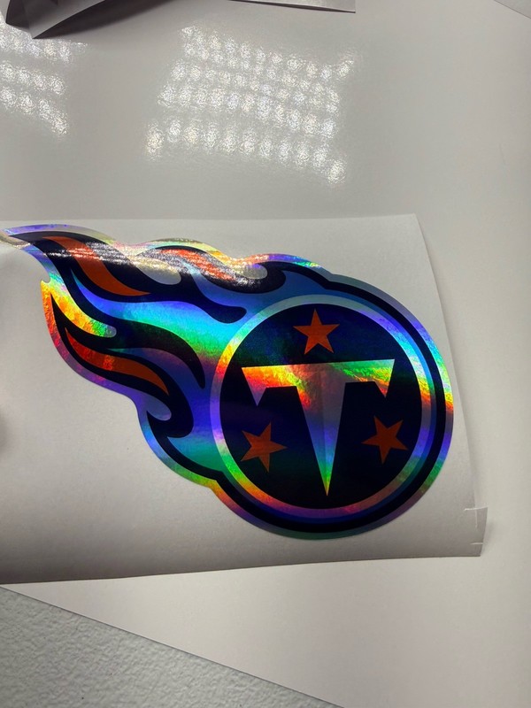 Tennessee Titans Holographic Vinyl Decal