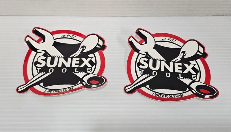 Sunex Tools 5 Inch Sticker Decal Lot Of 2